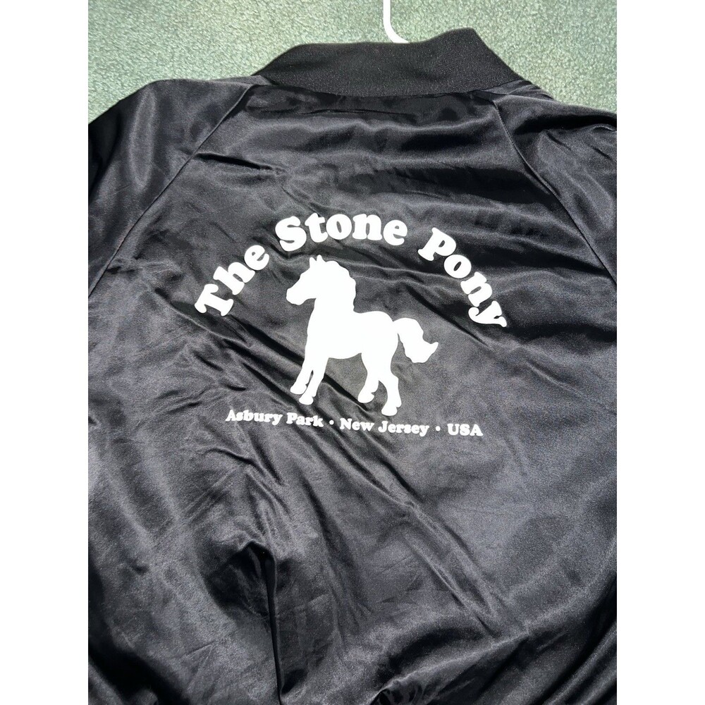 Vintage Stone Pony Asbury Park NJ USA Satin Jacket Used GC Auburn Sportswear XL